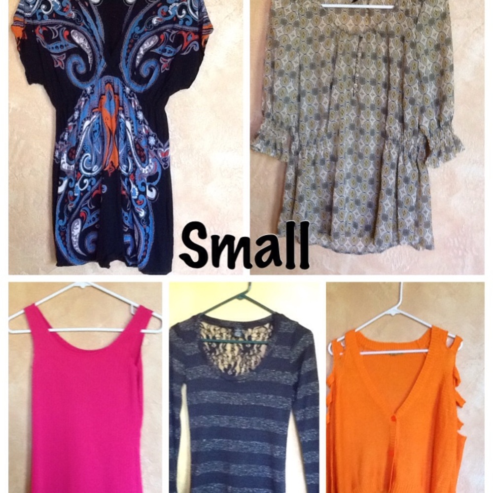 Bundle of small tops...cute colors